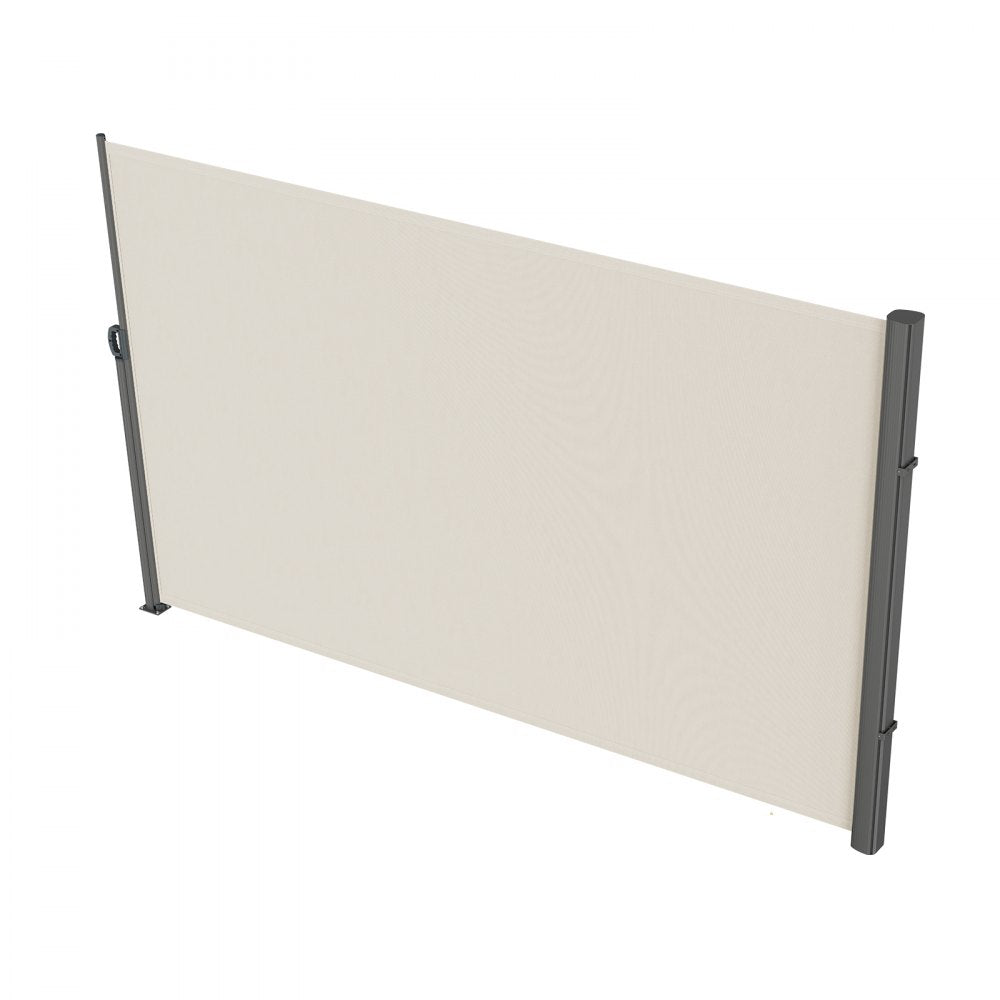 H030-1 - Stylish Beige Retractable Awning with Rust-Proof Aluminum Frame