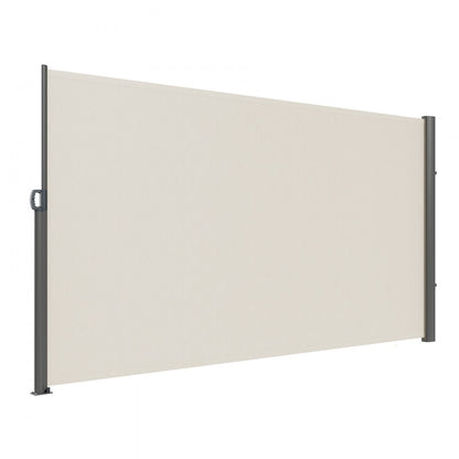 H030-1 - Stylish Beige Retractable Awning with Rust-Proof Aluminum Frame