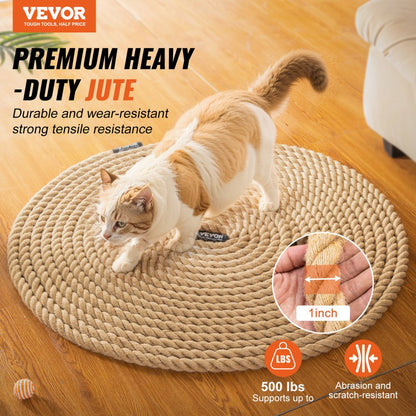 GL1-100FT - 1" x 100ft Heavyweight Jute Climbing Rope for Towing