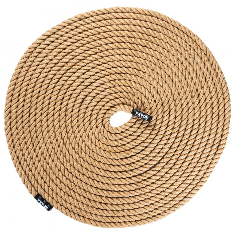GL1-100FT - 1" x 100ft Heavyweight Jute Climbing Rope for Towing