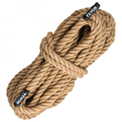 GL1-100FT - 1" x 100ft Heavyweight Jute Climbing Rope for Towing