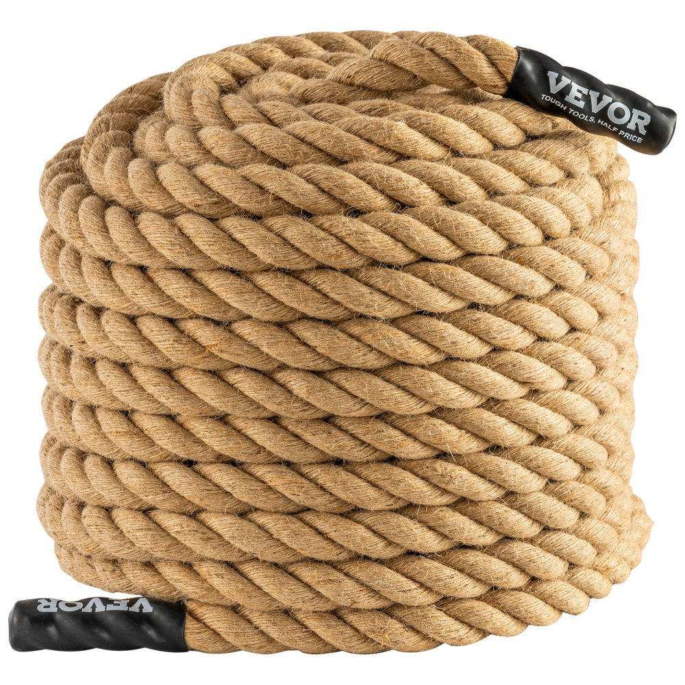 GL1-100FT - 1" x 100ft Heavyweight Jute Climbing Rope for Towing