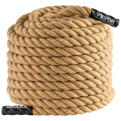 GL1-100FT - 1" x 100ft Heavyweight Jute Climbing Rope for Towing