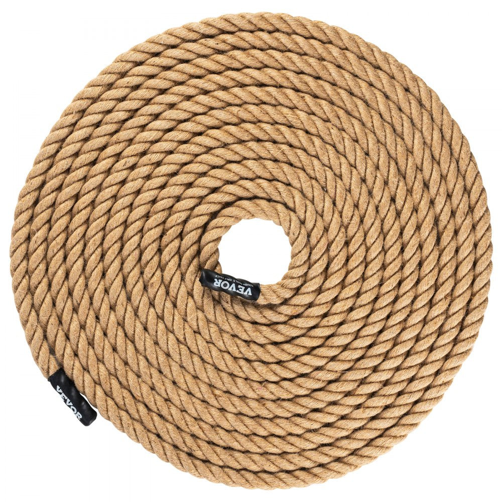 GL1-50FT - 1" x 50' Jute Climbing Rope for Heavy Duty Training