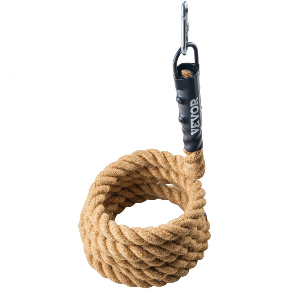 GL1.5-15FT - 1.5" x 15ft Jute Climbing Rope with Metal Hook