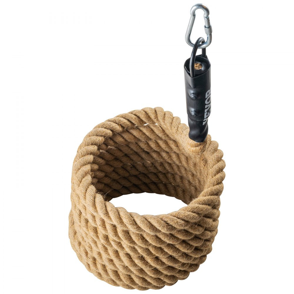 GL1.5-25FT - 25ft Heavy-Duty Hemp Climbing Rope, 1.5" Thickness, 500 lbs Support