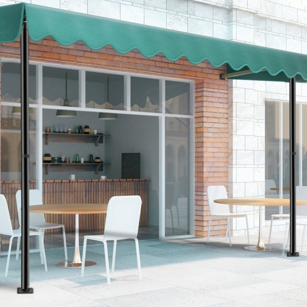 ZYPZCG-8 - Adjustable 85" Steel Shade Sail Post with Clamp