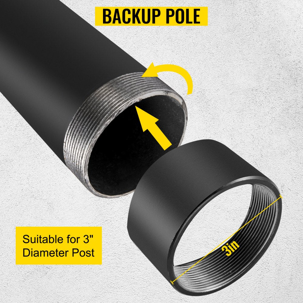 ZYPZCGKZG-21 - 21" Durable Steel Shade Pole Extension for Outdoors