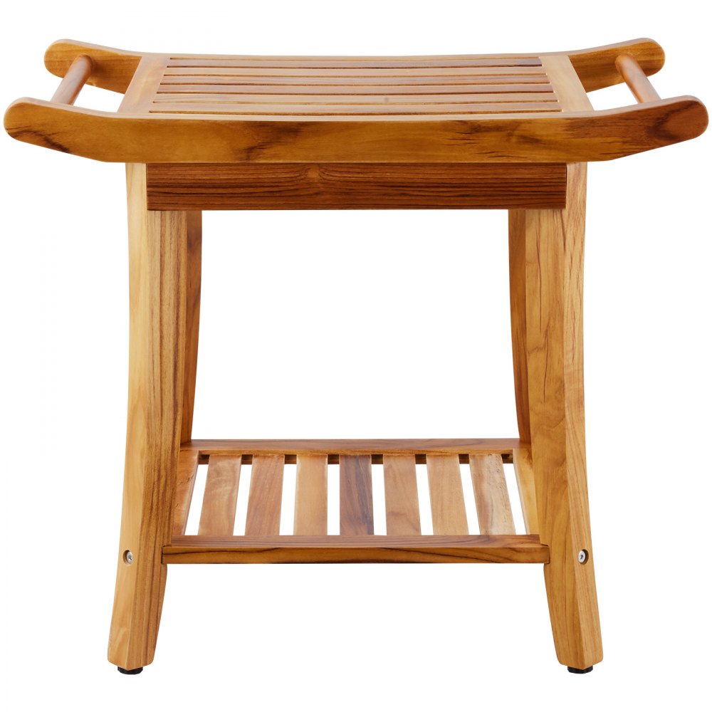 B3503 - 22" Teak Shower Bench, 300 lbs Capacity with Dual Handles