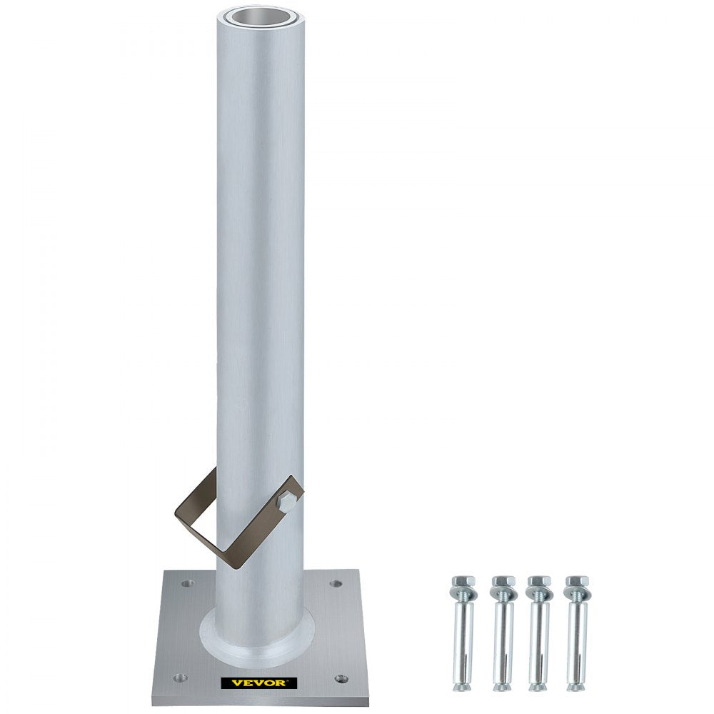 LHJJBDZ001 - Heavy Duty 6x6" Umbrella and Flag Stand, Aluminum Alloy