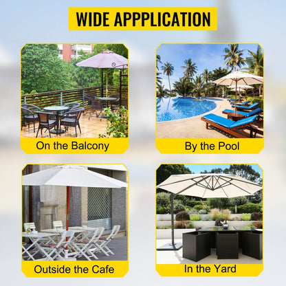 ZYSDZYX001 - 27" Round Umbrella Base for 1.5-2" Poles, 39lbs Weight