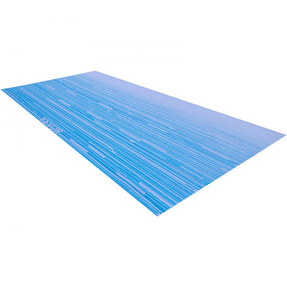 010888512804 - 16ft Ocean Blue Vinyl RV Awning Fabric, UV & Water Resistant