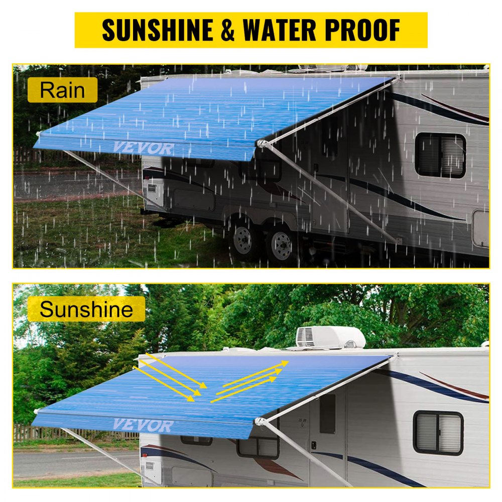 010348773849 - 15oz Vinyl RV Awning Replacement for Trailers and Campers