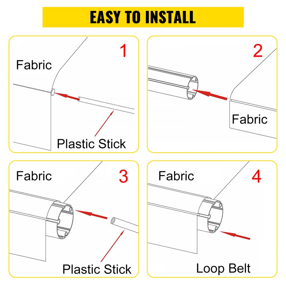 010348773849 - 15oz Vinyl RV Awning Replacement for Trailers and Campers