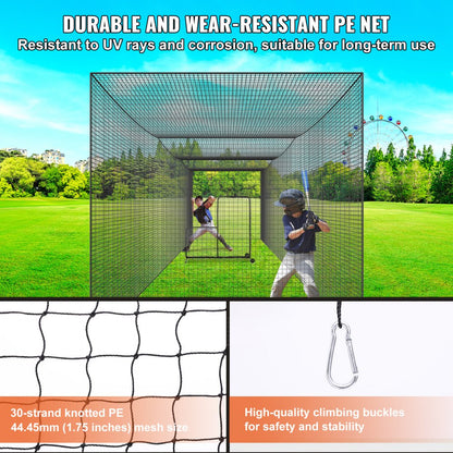 YC-DJL-351010ft - 35FT Portable Baseball Batting Net with Carry Bag
