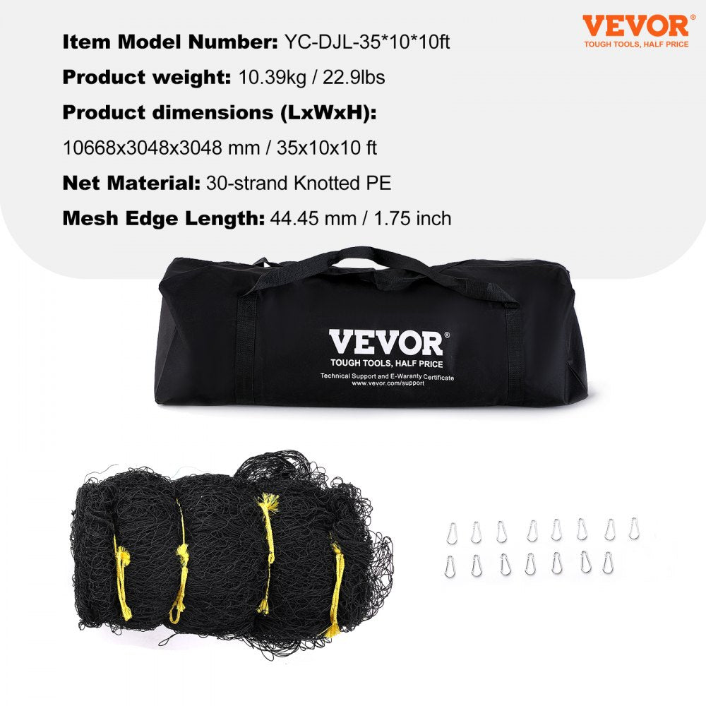 YC-DJL-351010ft - 35FT Portable Baseball Batting Net with Carry Bag
