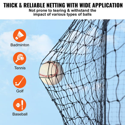 YC-DJL-55*12*12ft - Heavy-Duty Baseball Batting Net for Year-Round Training