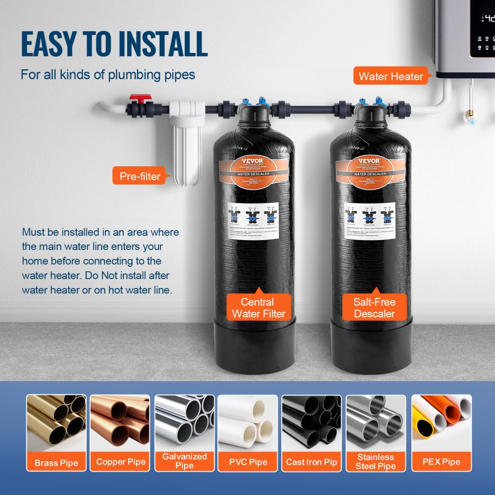 0926 - Salt-Free Water Descaler for Cleaner, Healthier Home Use