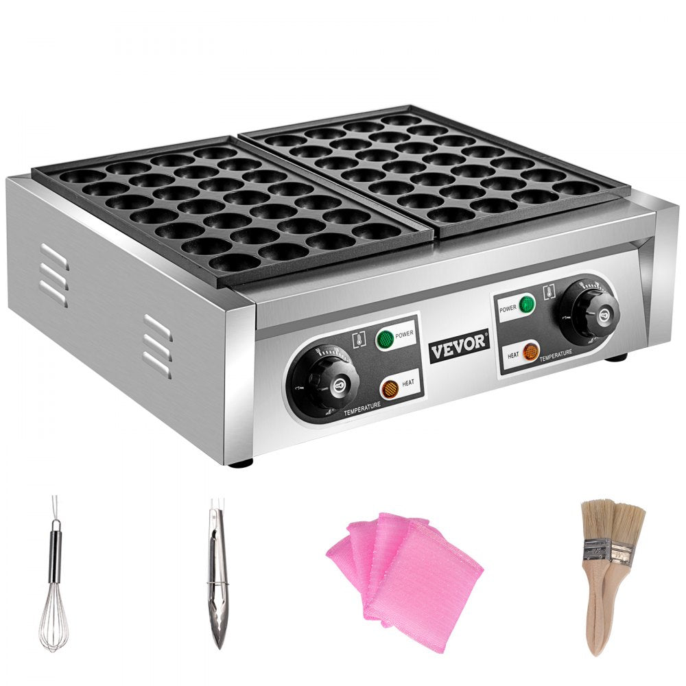 HT-56 - 2kW Stainless Steel Takoyaki Maker with 56 Slot Capacity
