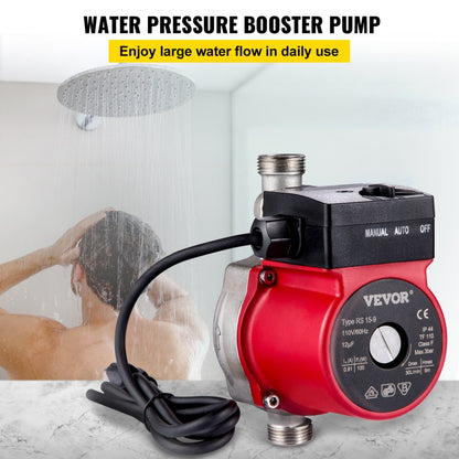 VV-BXG-RS15 9SR - Stainless Steel Hot Water Recirculating Pump, 120W Efficiency