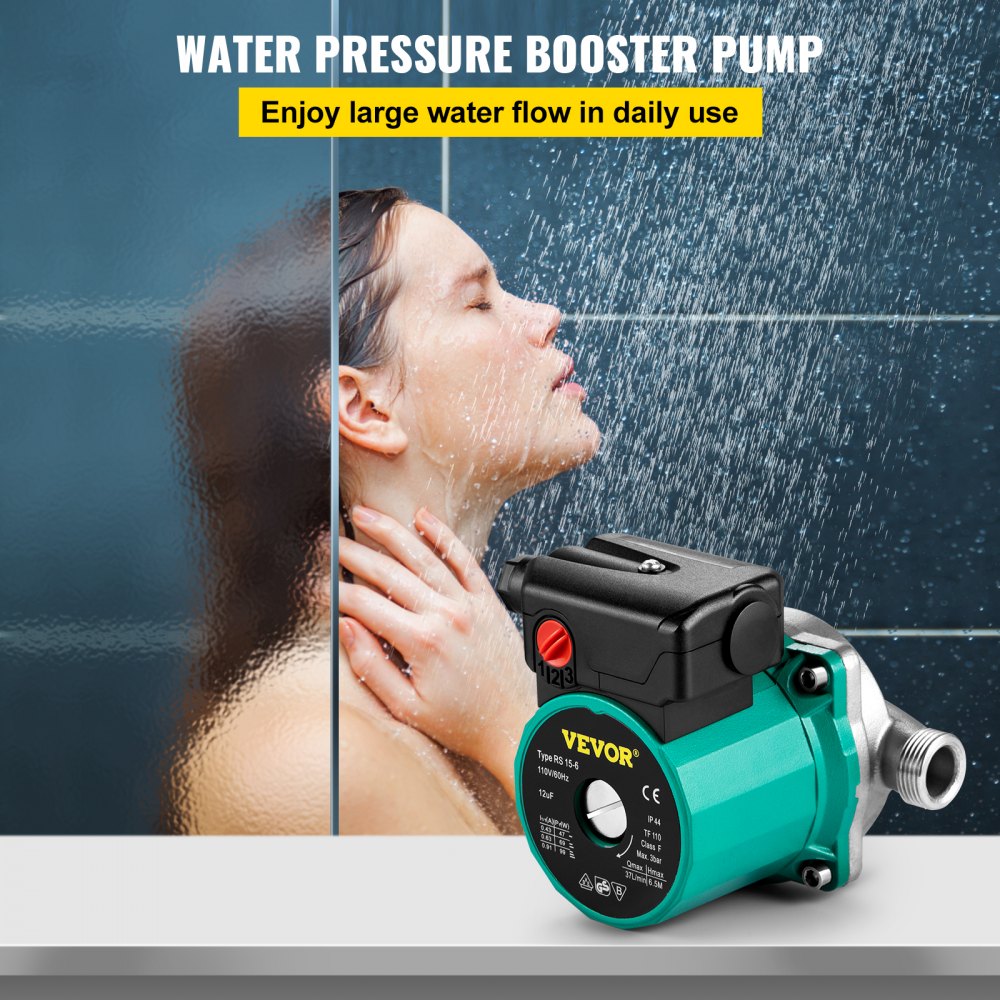 VV-BXG-RS15 6SB - Efficient 93W VEVOR Water Circulating Pump with Stainless Steel Head