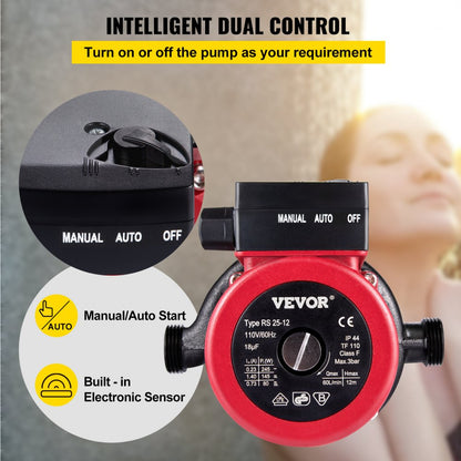 VV-ZT-ZYB UPA120 - 245W Stainless Steel Hot Water Pump for Efficient Heating