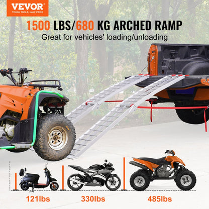 ATV-002-1 - 1500 LBS Folding Aluminum Ramps for Easy Loading