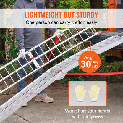 ATV-002-1 - 1500 LBS Folding Aluminum Ramps for Easy Loading