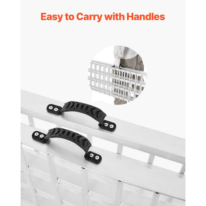 LR020A-120D - 1000 lbs Aluminum Ramp with Handles & Quick-Folding Design