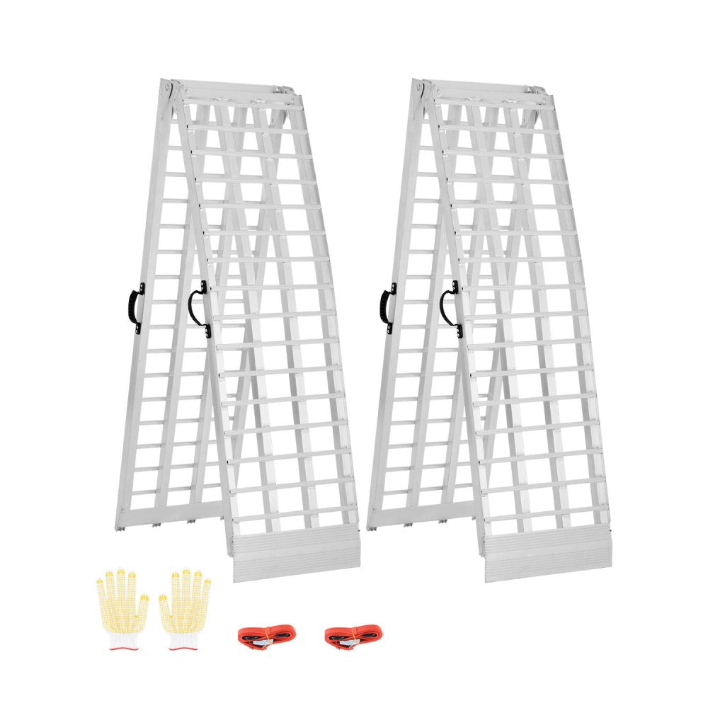 LR020A-120D - Heavy-Duty Aluminum Ramps with Handles and Adjustable Straps