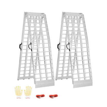 LR020A-120D - Heavy-Duty Aluminum Ramps with Handles and Adjustable Straps