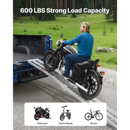 LR020-120X - 600 lbs Aluminum Loading Ramp for ATVs, UTVs, and Motorcycles