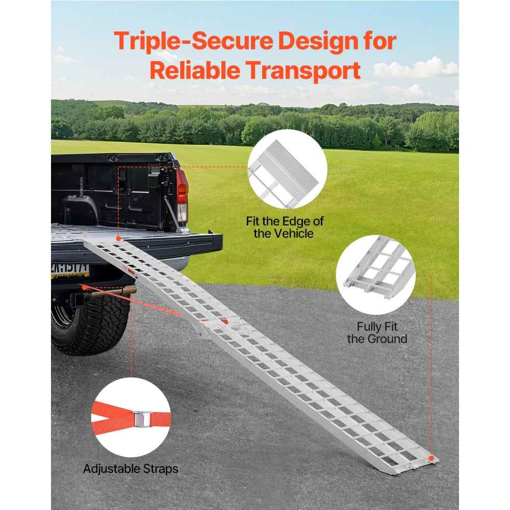 LR020-120X - 600 lbs Aluminum Loading Ramp for ATVs, UTVs, and Motorcycles