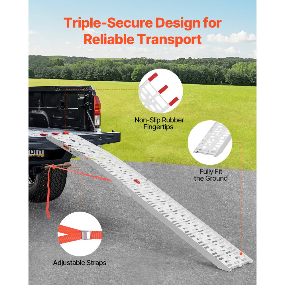 LR020-120X - Heavy-Duty Aluminum Ramp for ATVs, Motorcycles, and Bikes