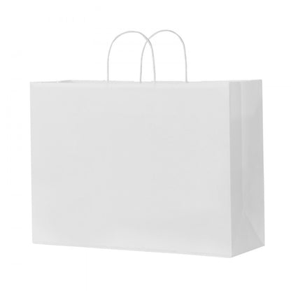XD-H05 - 100% Recyclable Kraft Paper Shopping Bags 16"x6"x12" - 100 Pcs