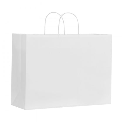 XD-H05 - 100% Recyclable Kraft Paper Shopping Bags 16"x6"x12" - 100 Pcs