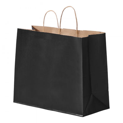 XD-B06 - Durable 16x6x12" Recyclable Kraft Paper Bags, 100 Pcs