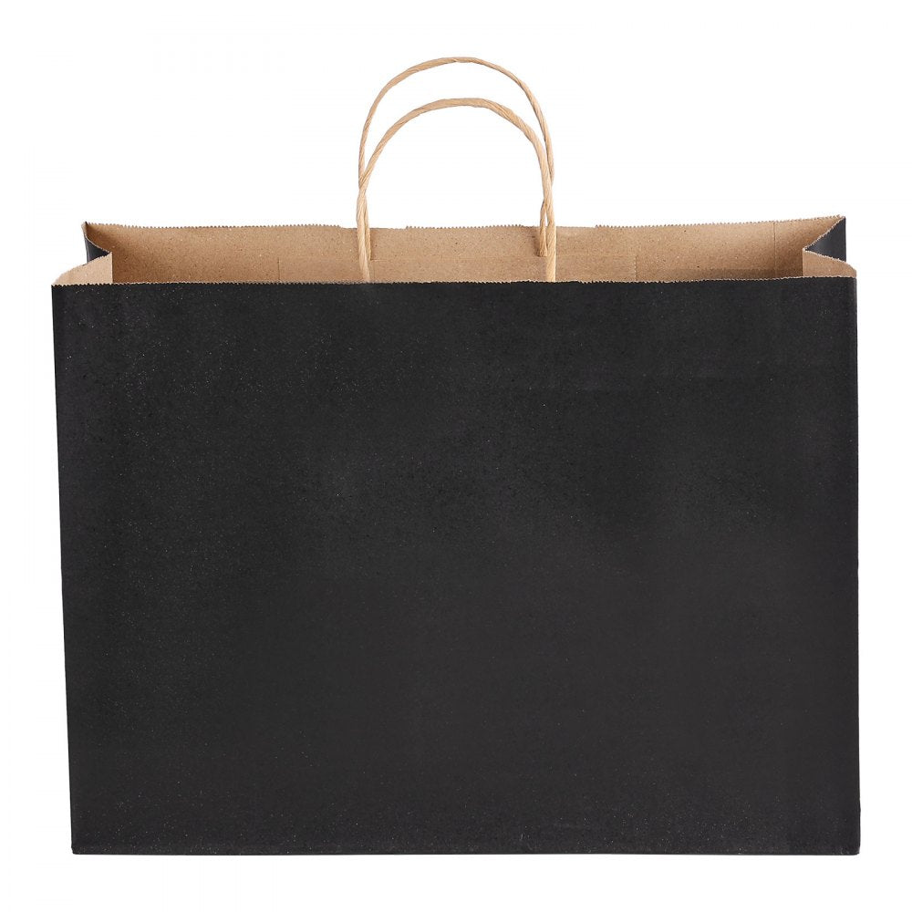 XD-B06 - Durable 16x6x12" Recyclable Kraft Paper Bags, 100 Pcs