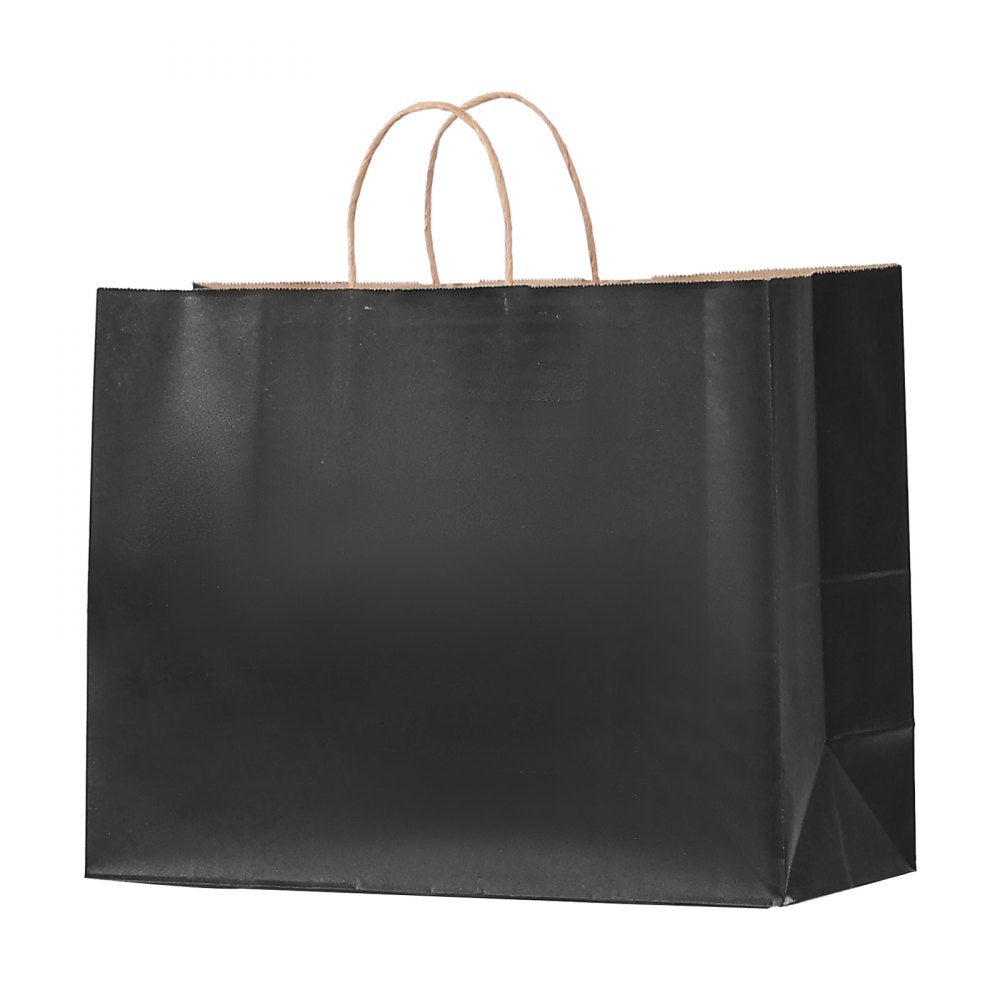 XD-H02 - Eco-Friendly Kraft Paper Bags with Handles, 50 Pcs, 16x6x12 in