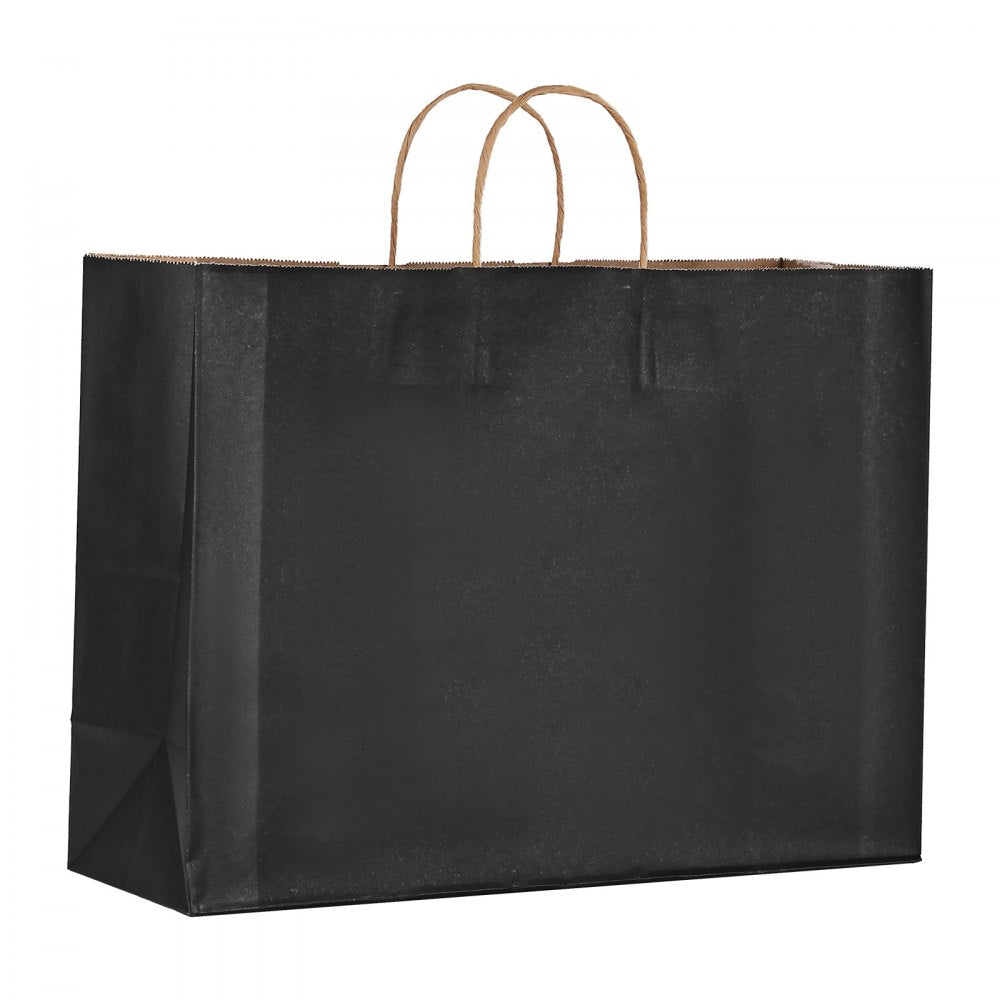 XD-H02 - Eco-Friendly Kraft Paper Bags with Handles, 50 Pcs, 16x6x12 in