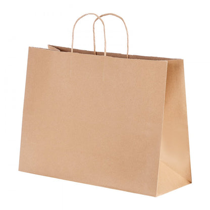 XD-B01 - Durable 16x6x12 Eco-Friendly Kraft Paper Bags, 50-Pack