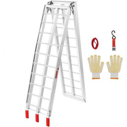 ATV-002-1 - 750lbs Aluminum Folding Motorcycle Ramp for Trucks and Trailers