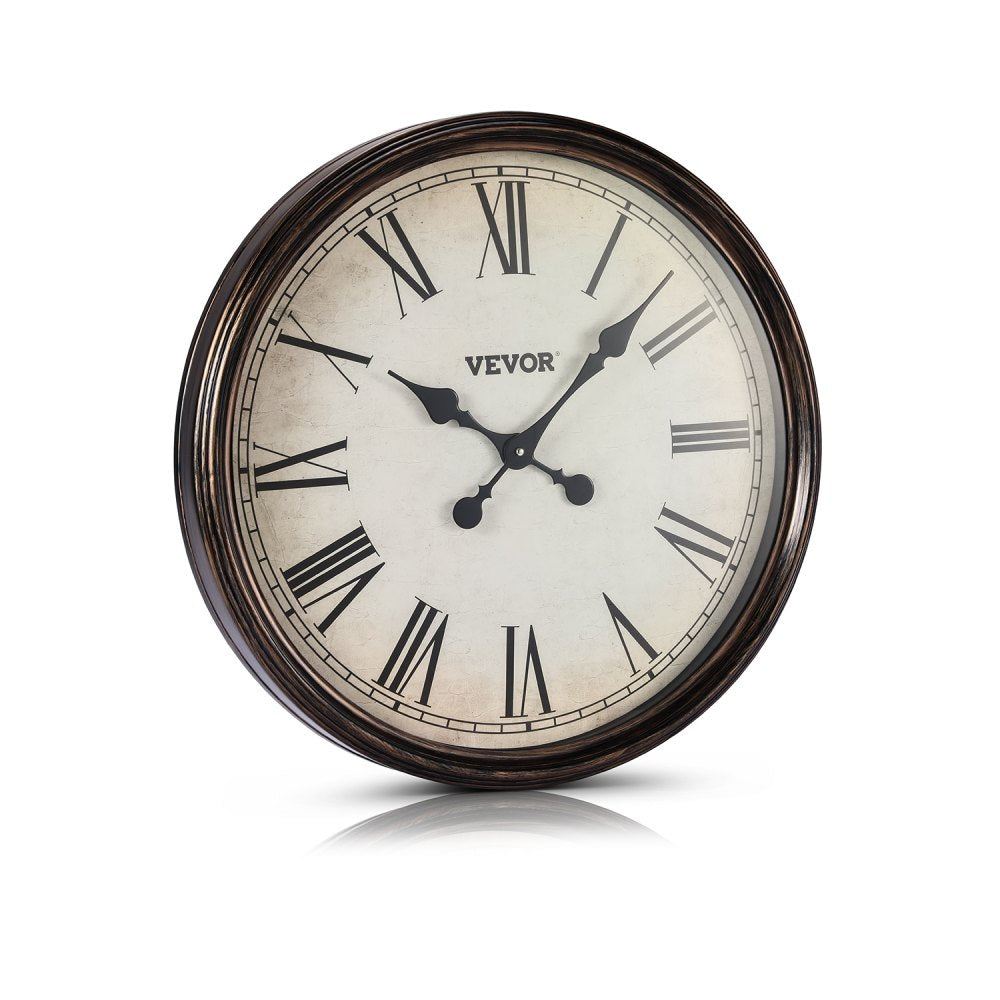 SX-001 - 20-Inch Silent Wall Clock with Roman Numerals