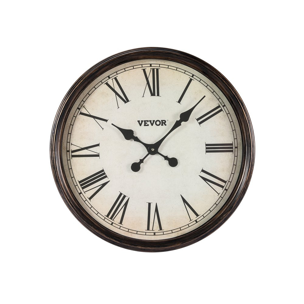 SX-001 - 20-Inch Silent Wall Clock with Roman Numerals