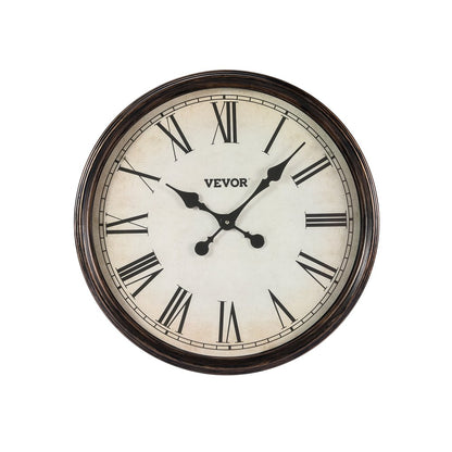 SX-001 - 20-Inch Silent Wall Clock with Roman Numerals