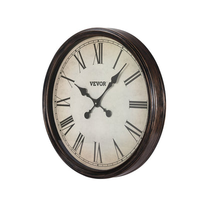 SX-001 - 20-Inch Silent Wall Clock with Roman Numerals