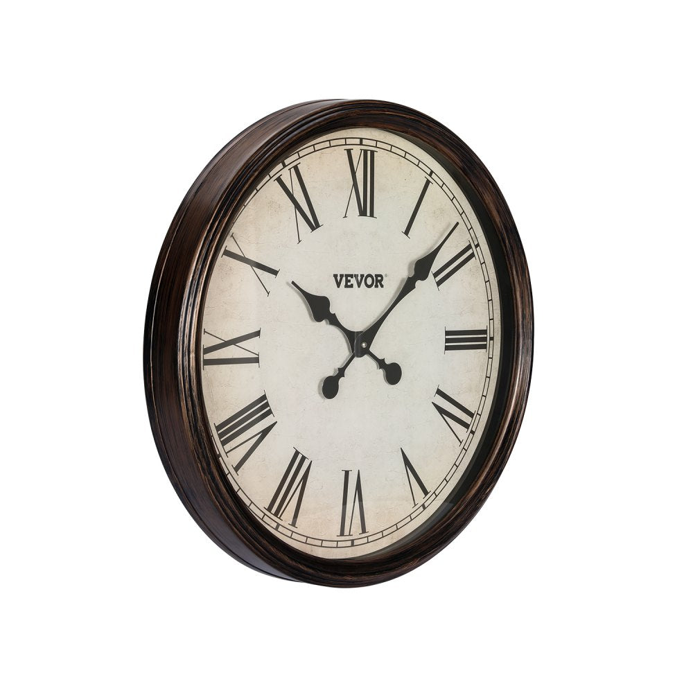 SX-001 - 20-Inch Silent Wall Clock with Roman Numerals