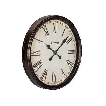SX-001 - 20-Inch Silent Wall Clock with Roman Numerals