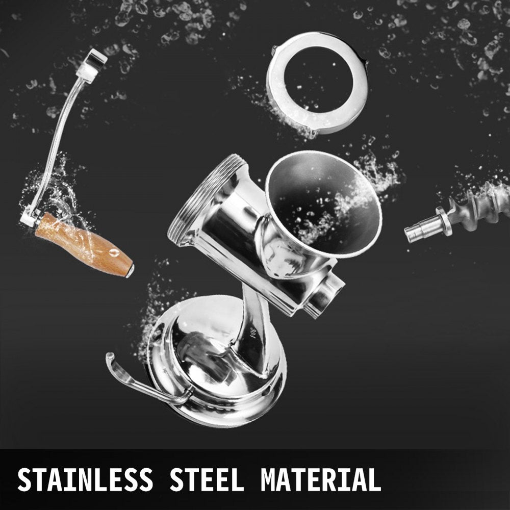 010867217621 - Stainless Steel Wheatgrass Juicer with Suction and Clamp Base