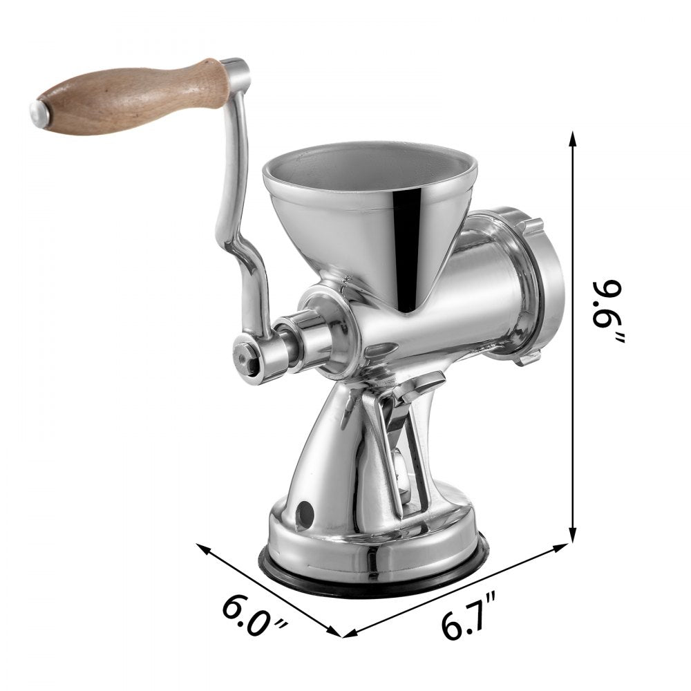 010867217621 - Stainless Steel Wheatgrass Juicer with Suction and Clamp Base